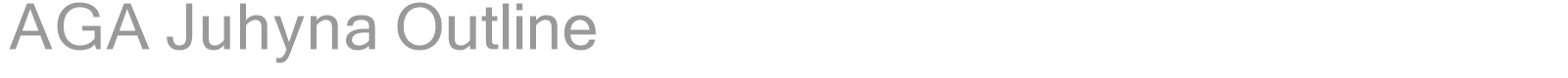 AGA Juhyna Outline font preview